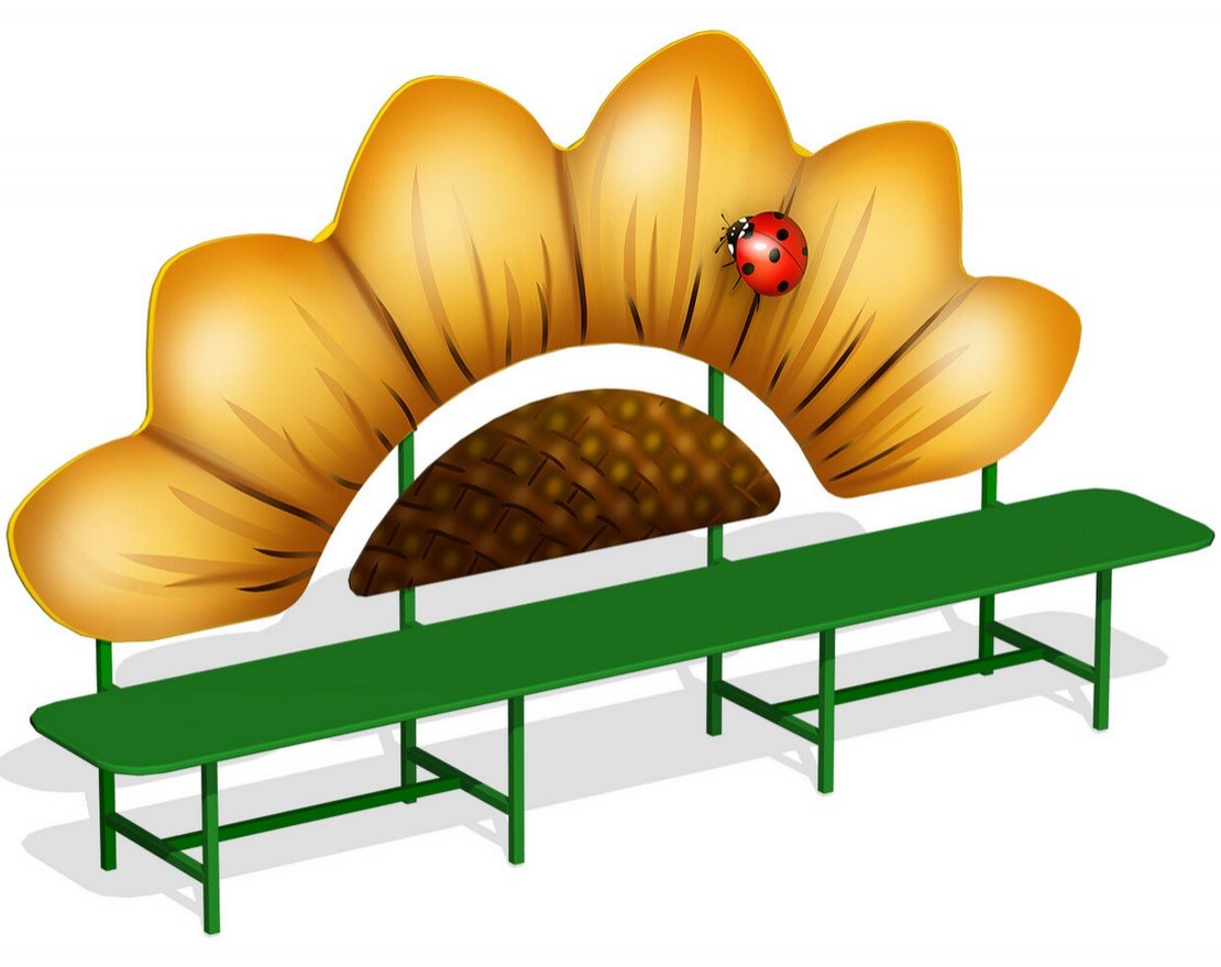 Лавочка детская Подсолнух МФ-05.13Х